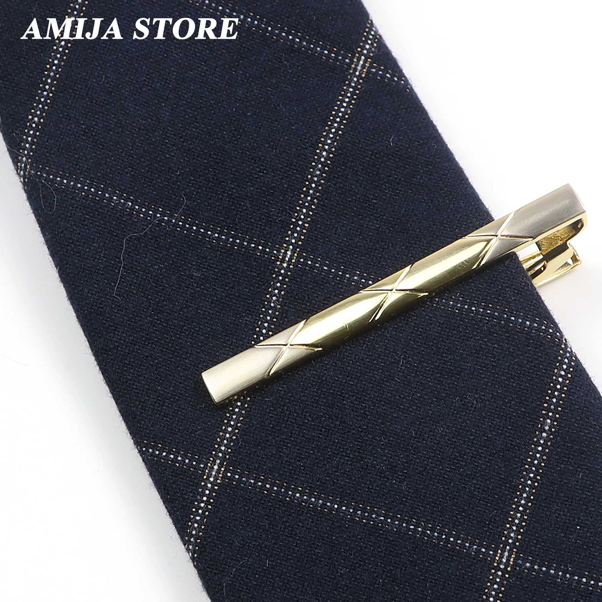 Mens metal gold tie clip used for wedding gifts necklace buckles mens tie clip mens tie clip W240914