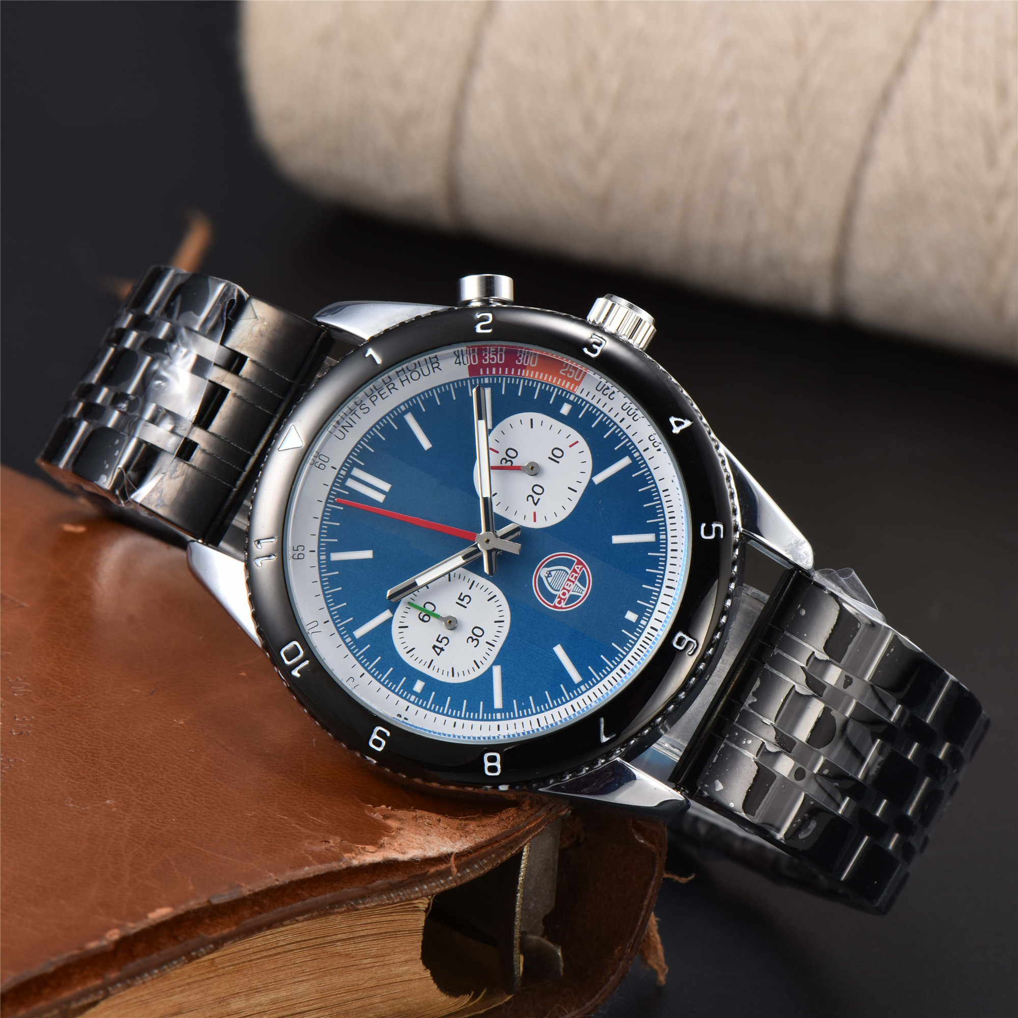 New Swiss watch men's joint name the same belt steel belt 41mm high quality men's business leisure watch