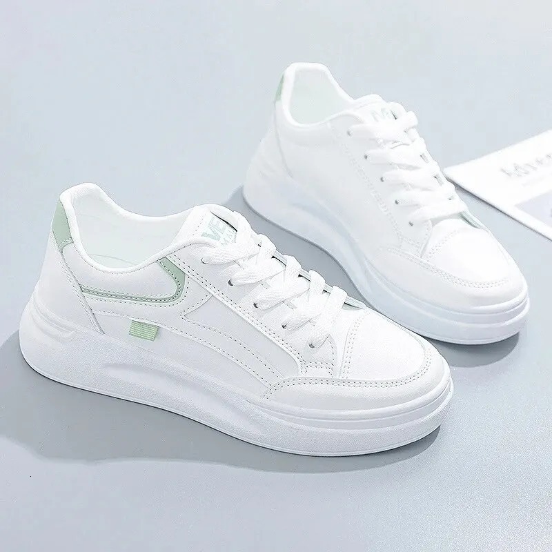 Fashion Women's Summer Thick Sole White Spring Autumn Breathable Platform Tennis Woman Runing Shoes Female Casual Sneaker