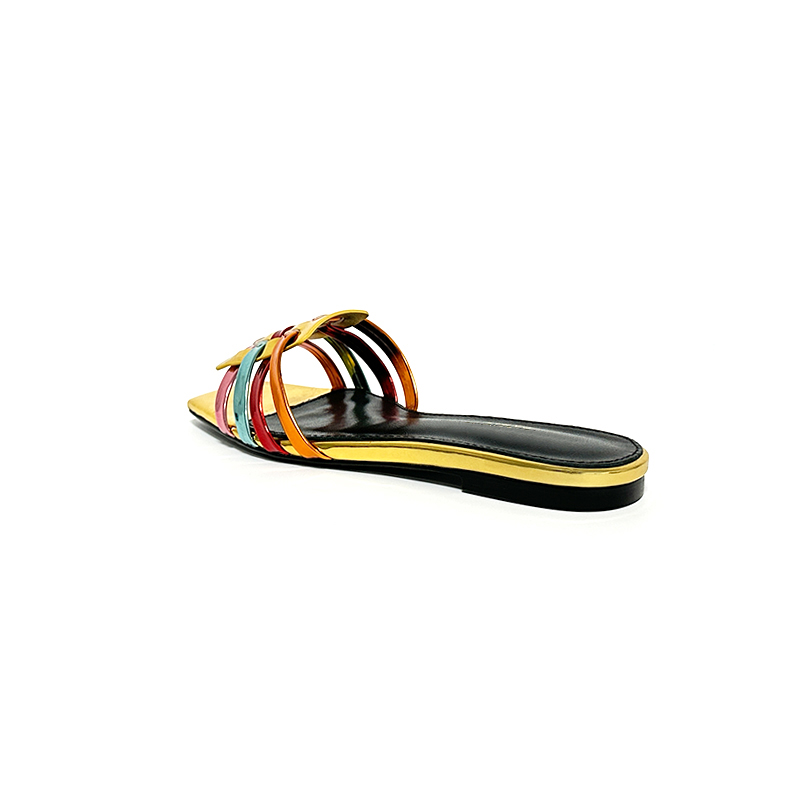 designer slippers flat for women sexy sandals indoor outdoor slides genuine leather shoes with box size 35-44