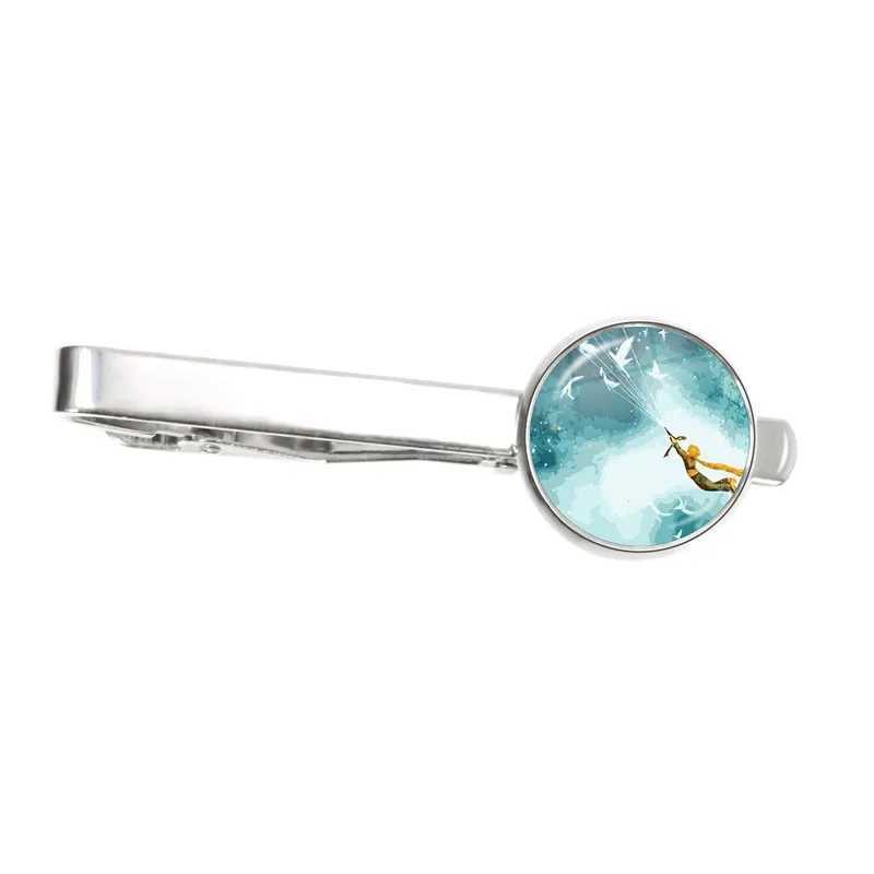 The newly arrived Little Prince circular tie clip in 2021 Little Prince jewelry glass dome fairy tale tie clip W240914