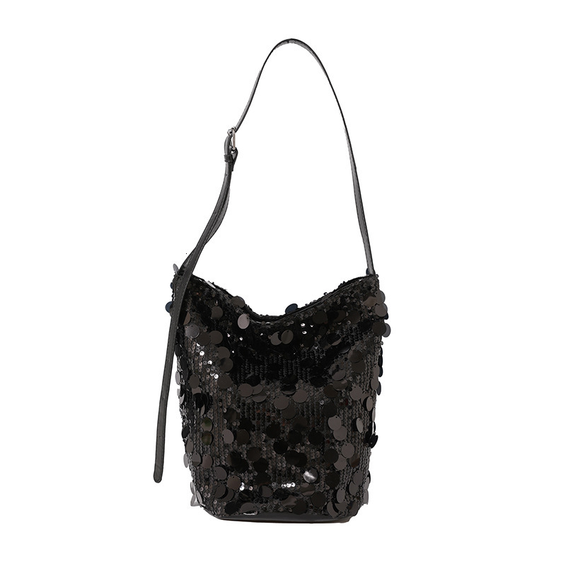 This year's popular beauty niche design 2024 new women's trend simple crossbody single shoulder bucket bag