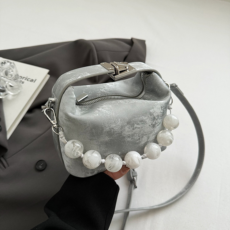 Chain Bag Handbag Slanting Cross Shoulder Bag For Women A Gradient Printed PU Bucket Bag Women's