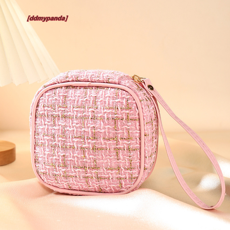 Advanced Xiaoxiangfeng Red Envelope Woolen Light Cosmetics Sample Storage Portable Outward Travel Monthly Event Bag #6 ddmypanda