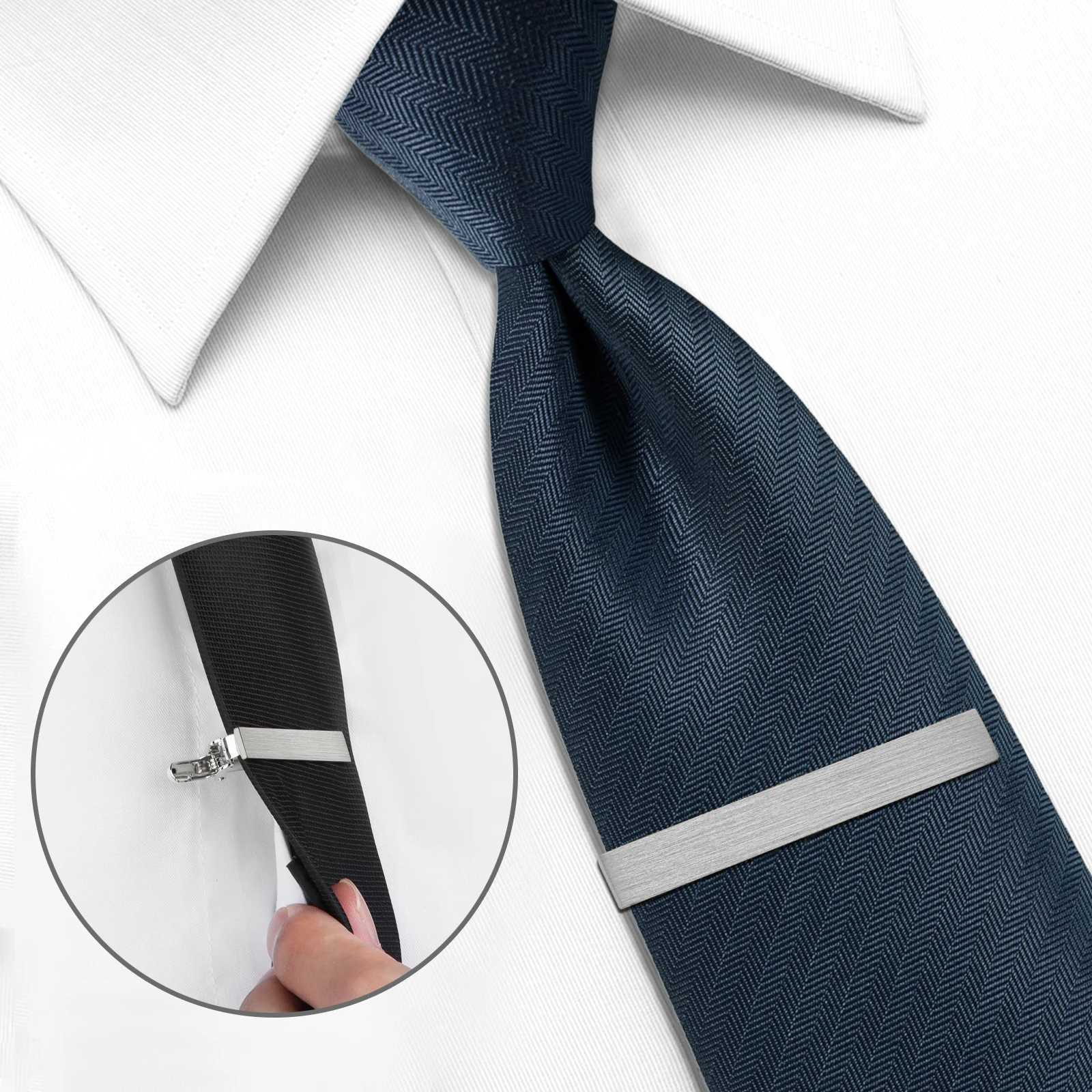 HAWSON Classic Tie Clip for Men Fashion Gold Tie Bar for Groomsmen Gifts Accessory Jewelry 2-2.2~2.5 inches W240914