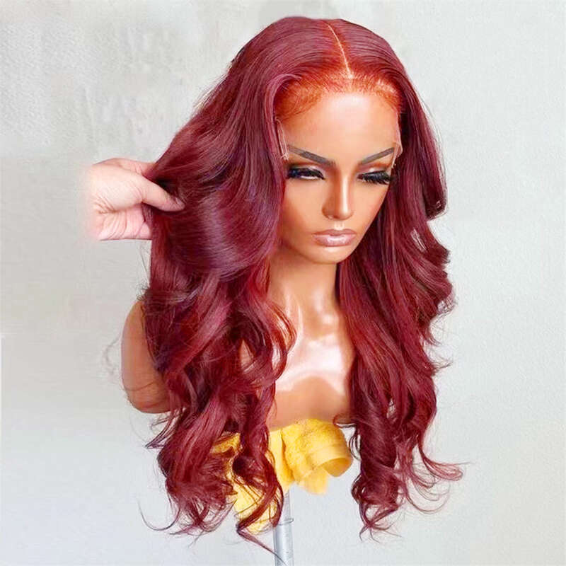 AIMEYA Black Body Wave Wigs For Women Lace Front Wig Heat Resistant Synthetic Hair Daily Used Cosplay