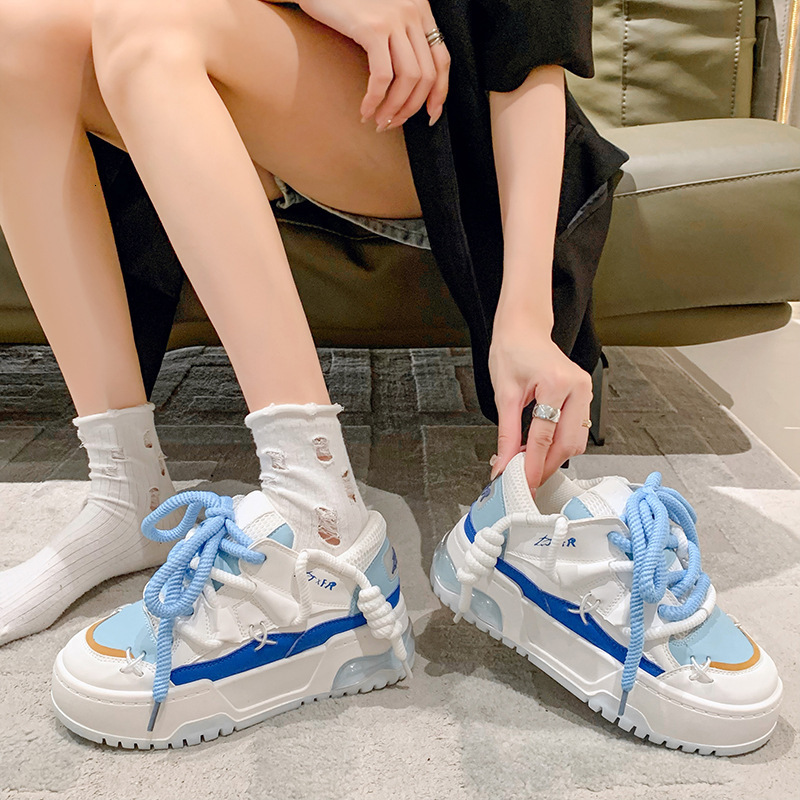 Wide Sole Chunky Sneakers Design Bread Women Platform Comfortable Fashion Sports Shoes Woman atillas De Mujer