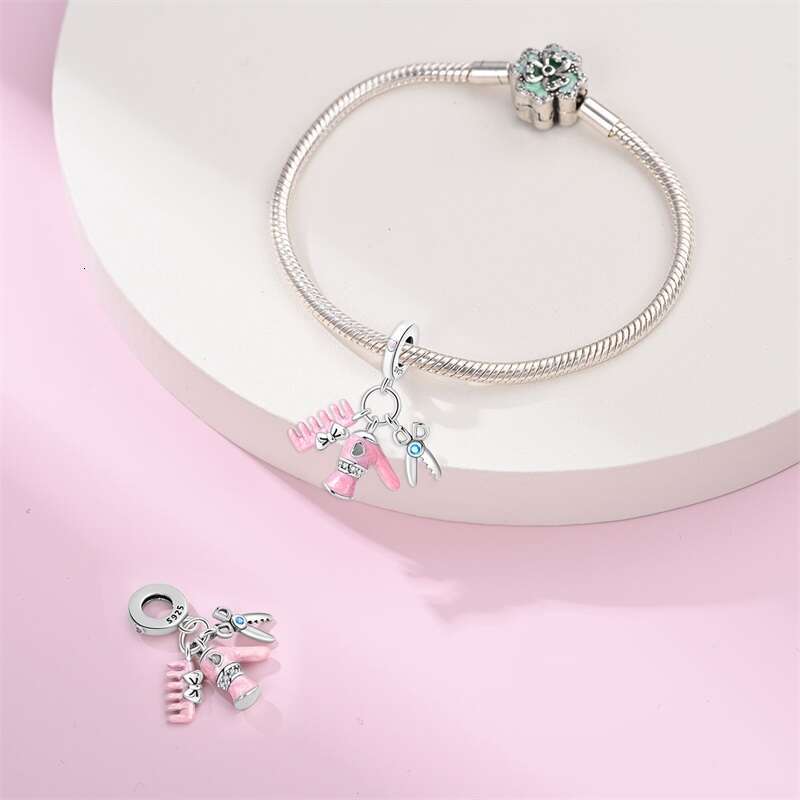 925 Sterling Silver Charm Fit Original Charms Bracelet Tailor Sewing Machine Pendant Beads DIY Jewelry Gift 2024 New