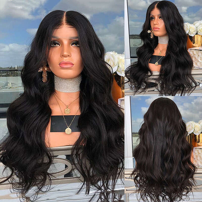 AIMEYA Platinum Blonde Body Wave Synthetic Lace Front For Women Natural Haire Wig Cosplay Wigs Daily Use
