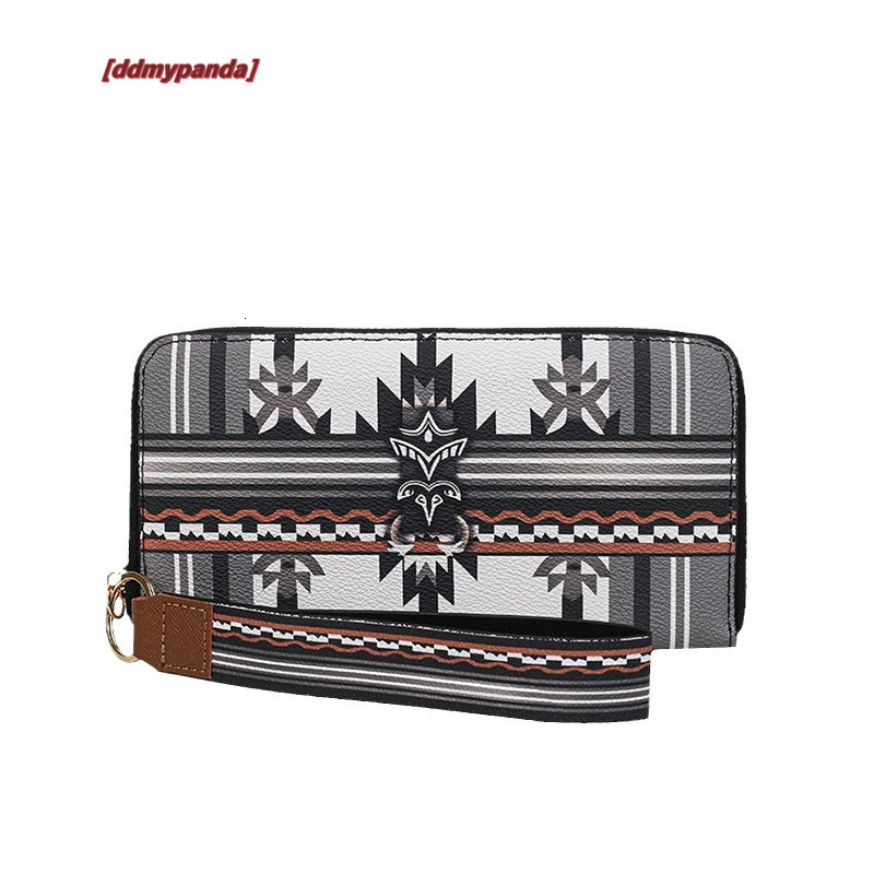 New 2024 Chinese style large capacity zippered handbag, fashionable and trendy wrist wallet, women's trend #15 ddmypanda