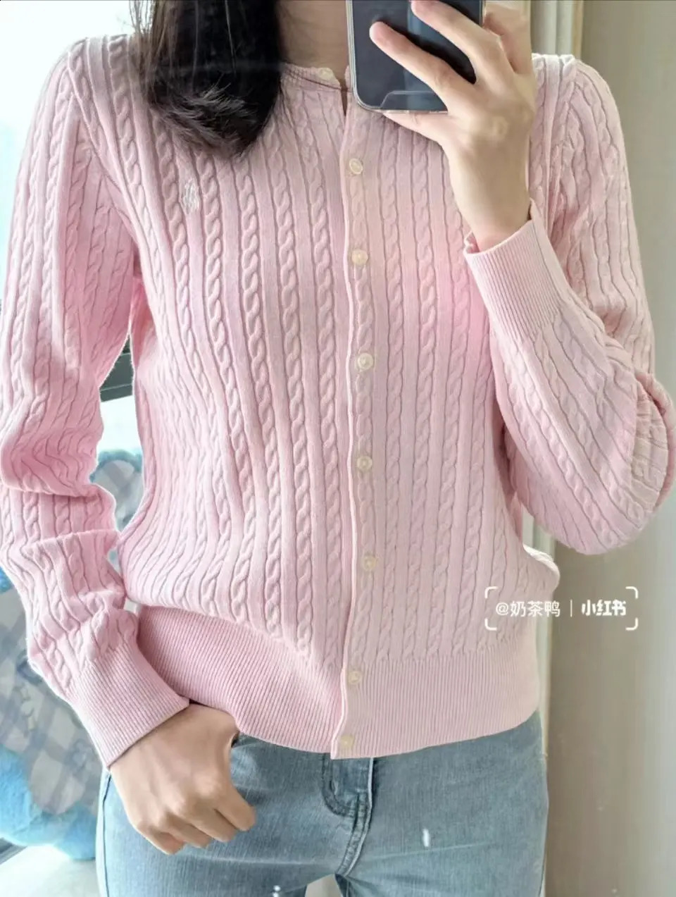 cashmere cardigan womens Oneck autumn and winter solid single chest 240912
