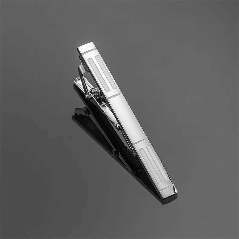 New copper material metal white tie clip fashion mens wedding tie clip clothing accessories wholesale W240914