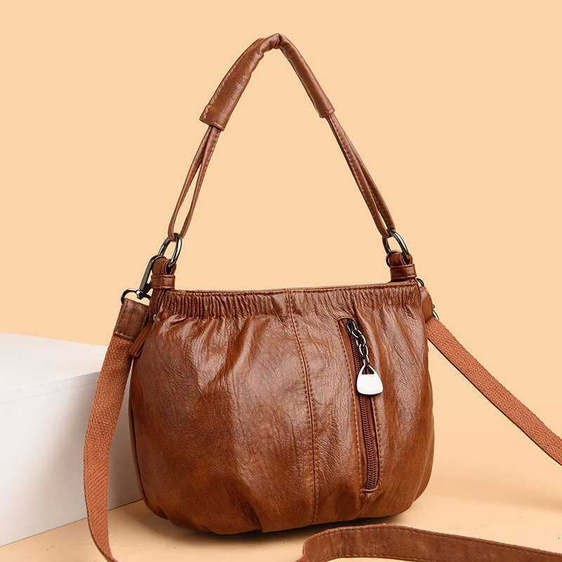 AMZZ Handbag 2024 New Women's Fashion Single Shoulder Multi layered Large Capacity Crossbody Bag