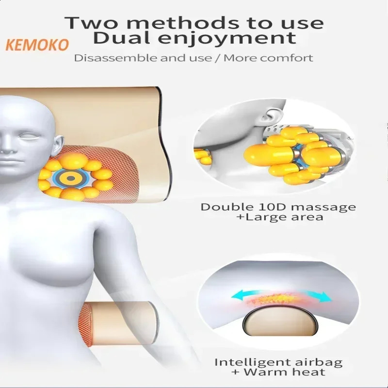 Electric neck massager portable pain relief neck massager heating vibration home relaxation neck massager 240914