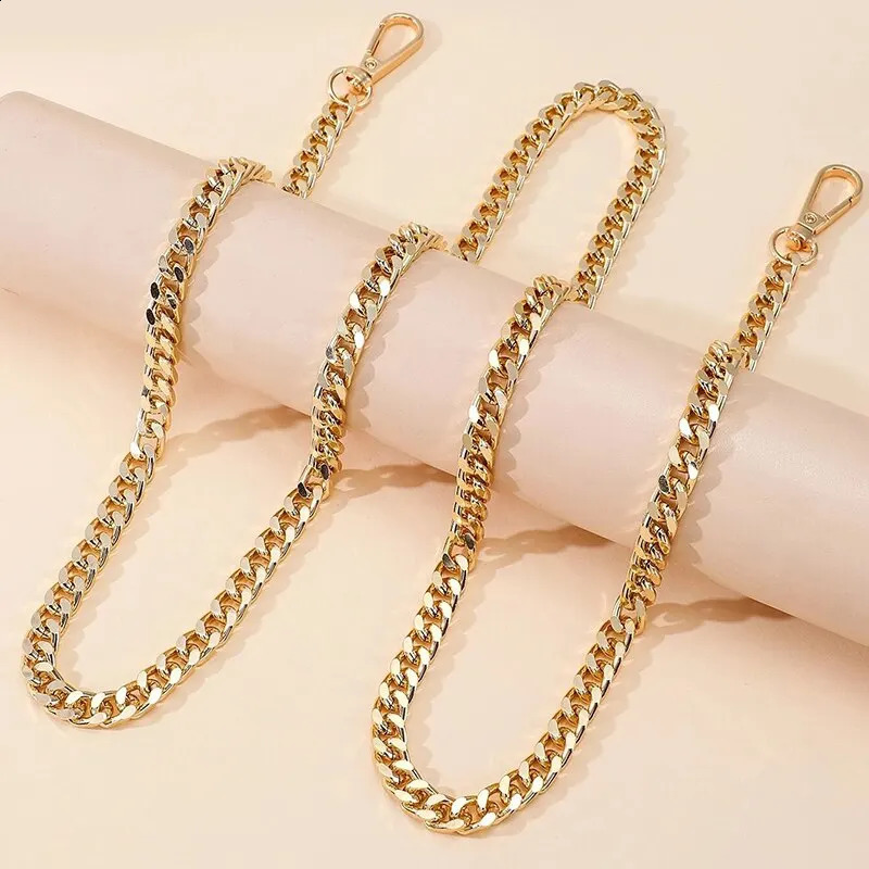Aluminum Chain 14K Color Retaining Gold Diy Handmade Simple Metal Wrap Underarm Shoulder Strap Replacement 240914