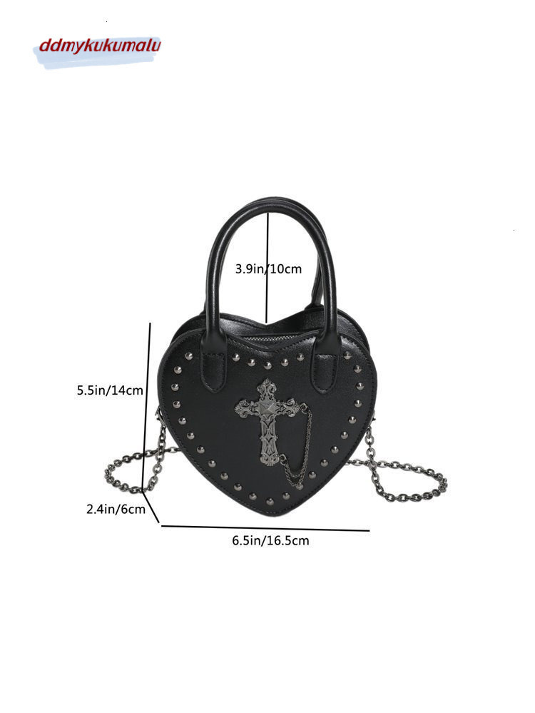 Sweet Cool 2023 New Fashion Love Handheld Chain Women's Gothic BagS Bag H7.22#28 kukumalu