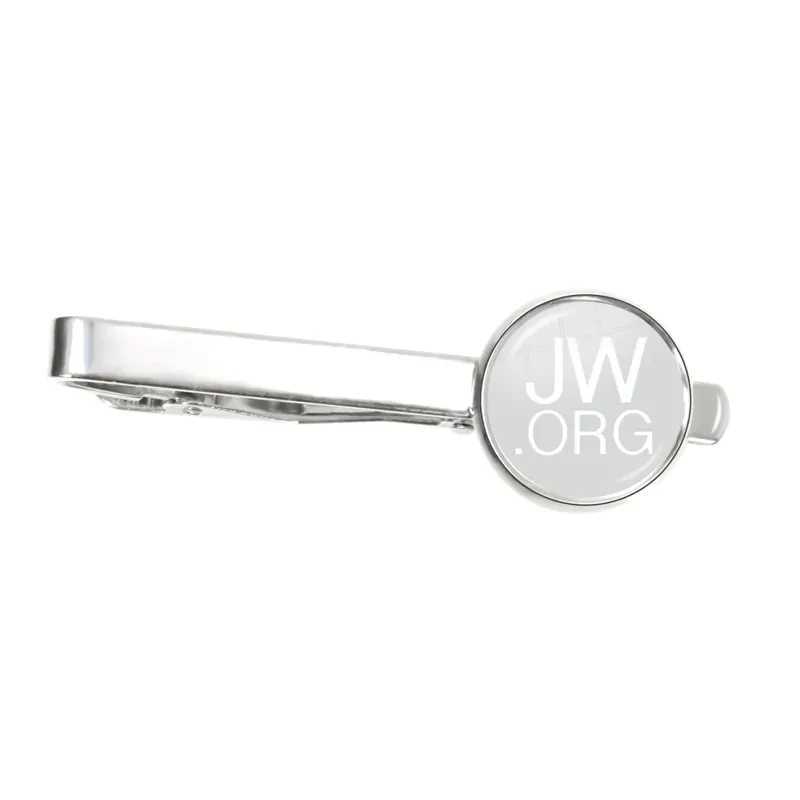 Hot selling personalized steampunk Jehovahs Witness tie clip JW Handmade glass dome jewelry W240914