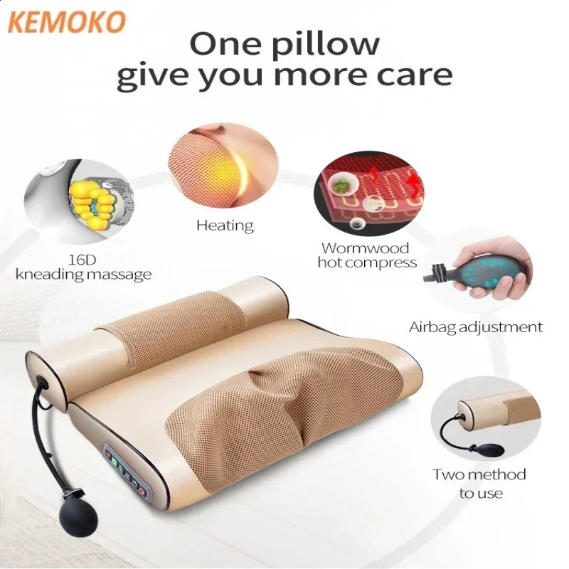 Electric neck massager portable pain relief neck massager heating vibration home relaxation neck massager 240914