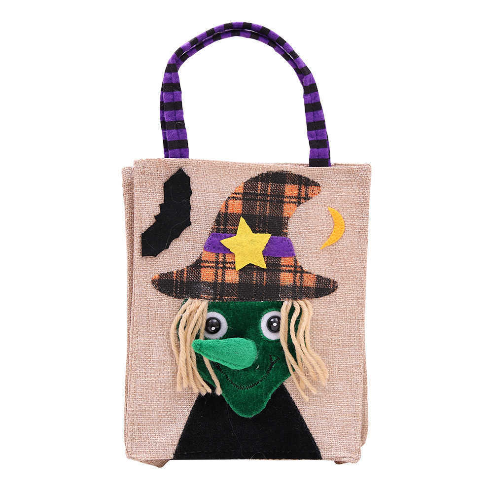 CMM Halloween Nonwoven Handbag Candy Bag Ghost Festival Pumpkin Bag Ornaments Props Gift Bag Halloween Props