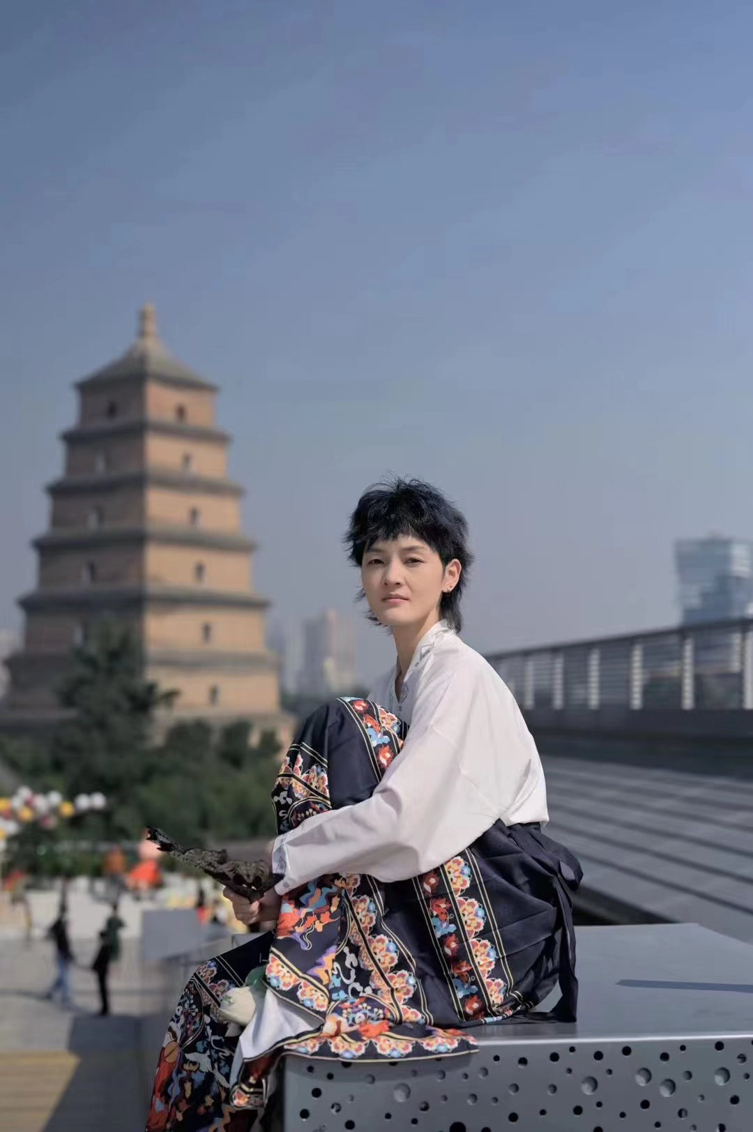 Hanfu Qianli Jiangshan Embroidered Floral Flying Sleeve New Chinese Style Red Mamian Skirt Wedding Dress for Autumn and Winter