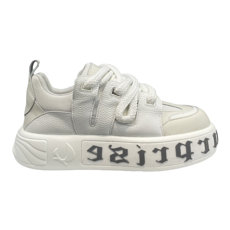 Ddmybear High End Breathable Thick Soled Board For Men, And Versatile White Shoes, Autumn Trendy Brand Fashionable Casual Shoes Chinese Brand Shoes F9