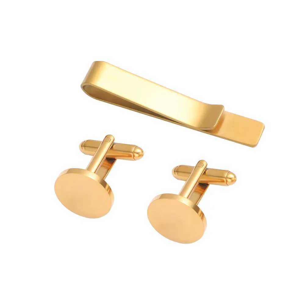 Tie clip cufflink set mens jewelry necklace clip formal clothing decoration cufflinks French shirt buttons Fashion cufflinks W240914