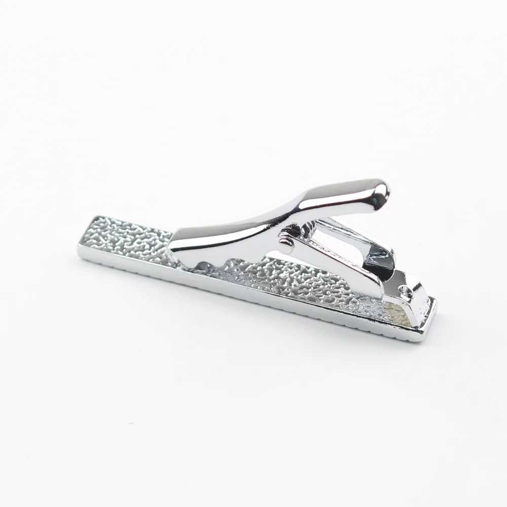 Mens collar 4cm tie pin clip chrome stainless steel jewelry used for wedding beauty mens clothing accessories W240914