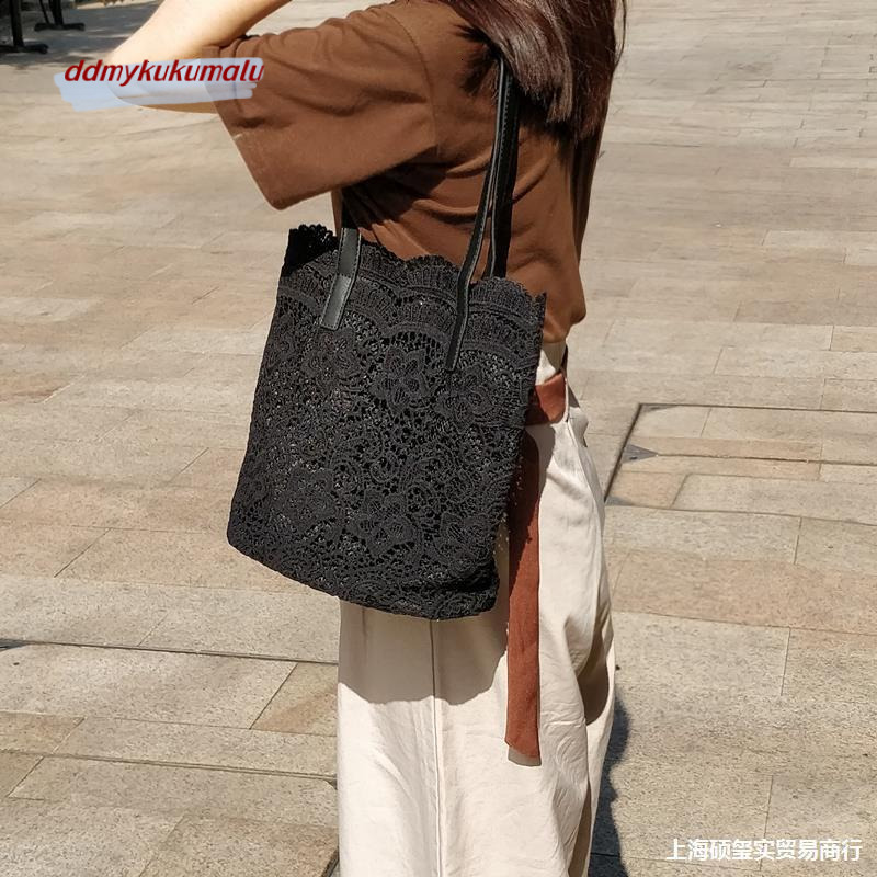 2024 Japanese and Korean new lace fabric fairy inspired forest style niche design versatile bag for women's single shoulder H7.22#46 kukumalu