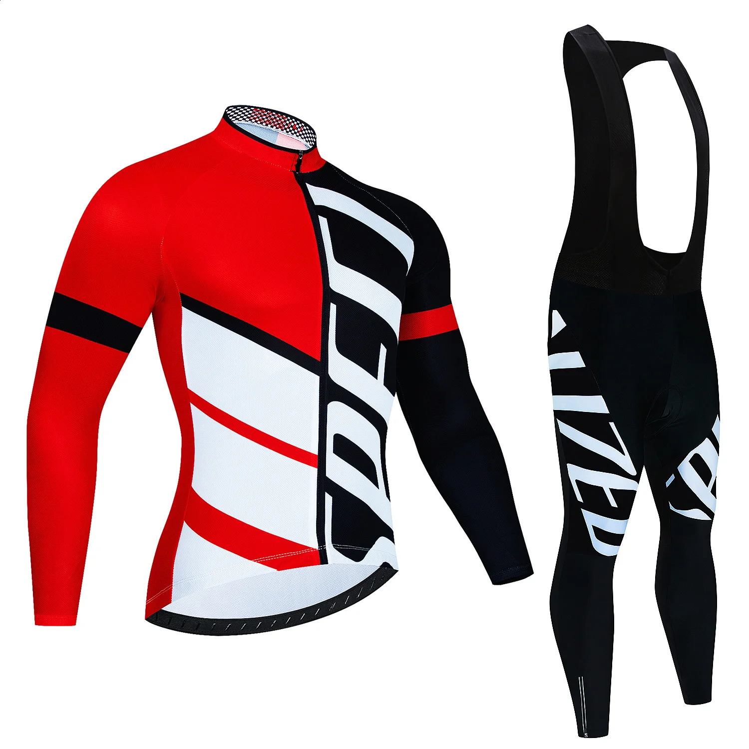 Team Autumn Cycling Jersey Set Ropa Ciclismo Men Long Sleeve Bike Clothing MTB Maillot Road Bicycle Bibs Uniform 240910