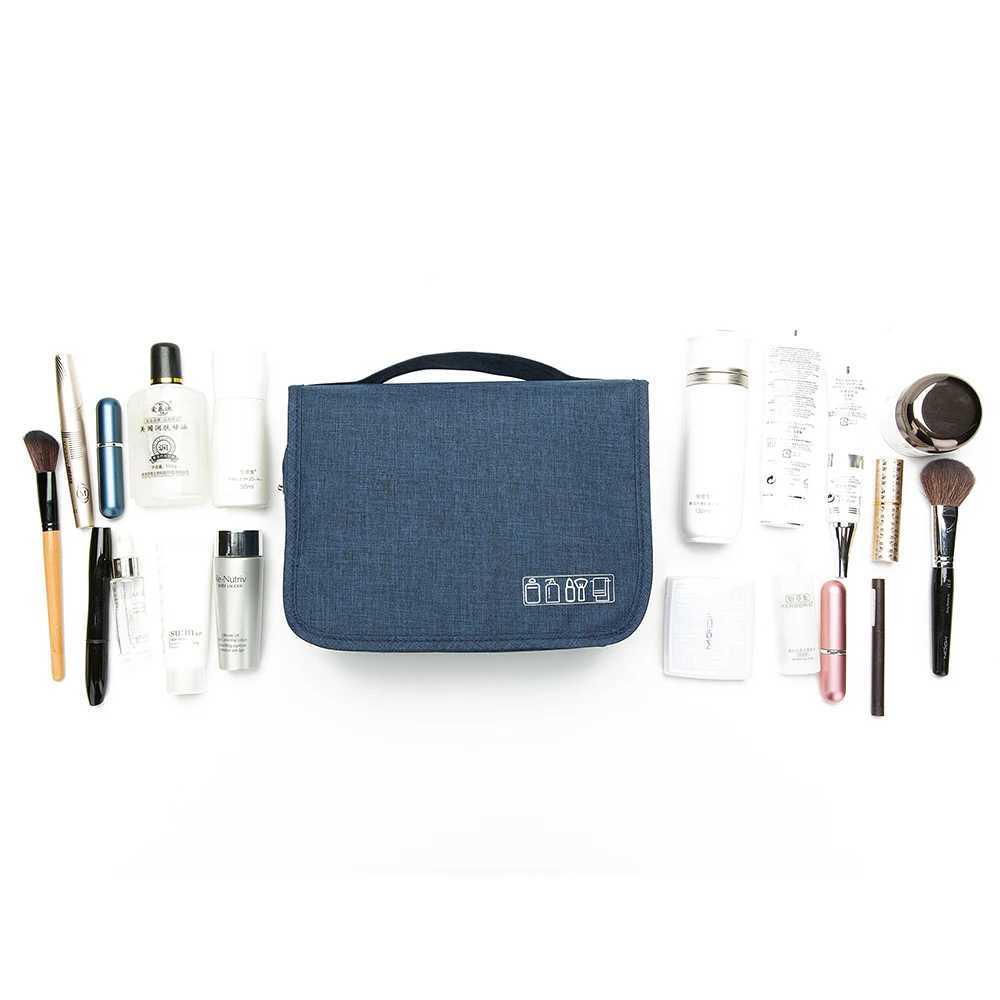 Z Large Capacity Toiletry Bag Travel Bag with Hanging Hook Waterproof Cosmetic Bag Bathroom Storage Bag for Brushes Set Z240914