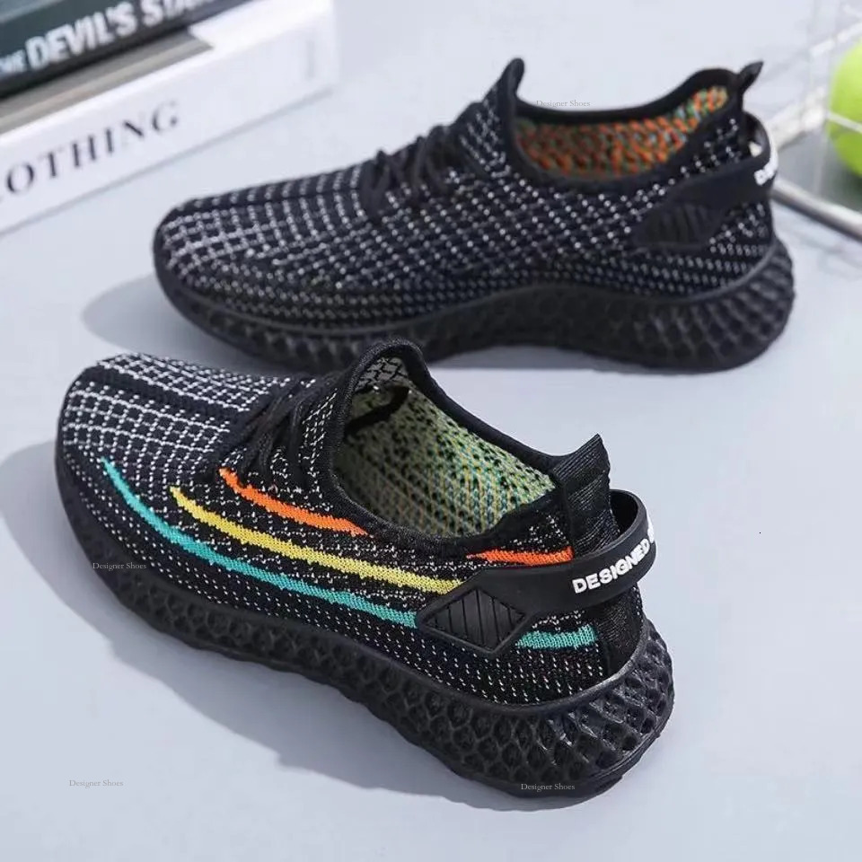 Summer GAI New Running Shoes Breathable Comfortable Non-Slip Women Men White Pink Walking Sneakers