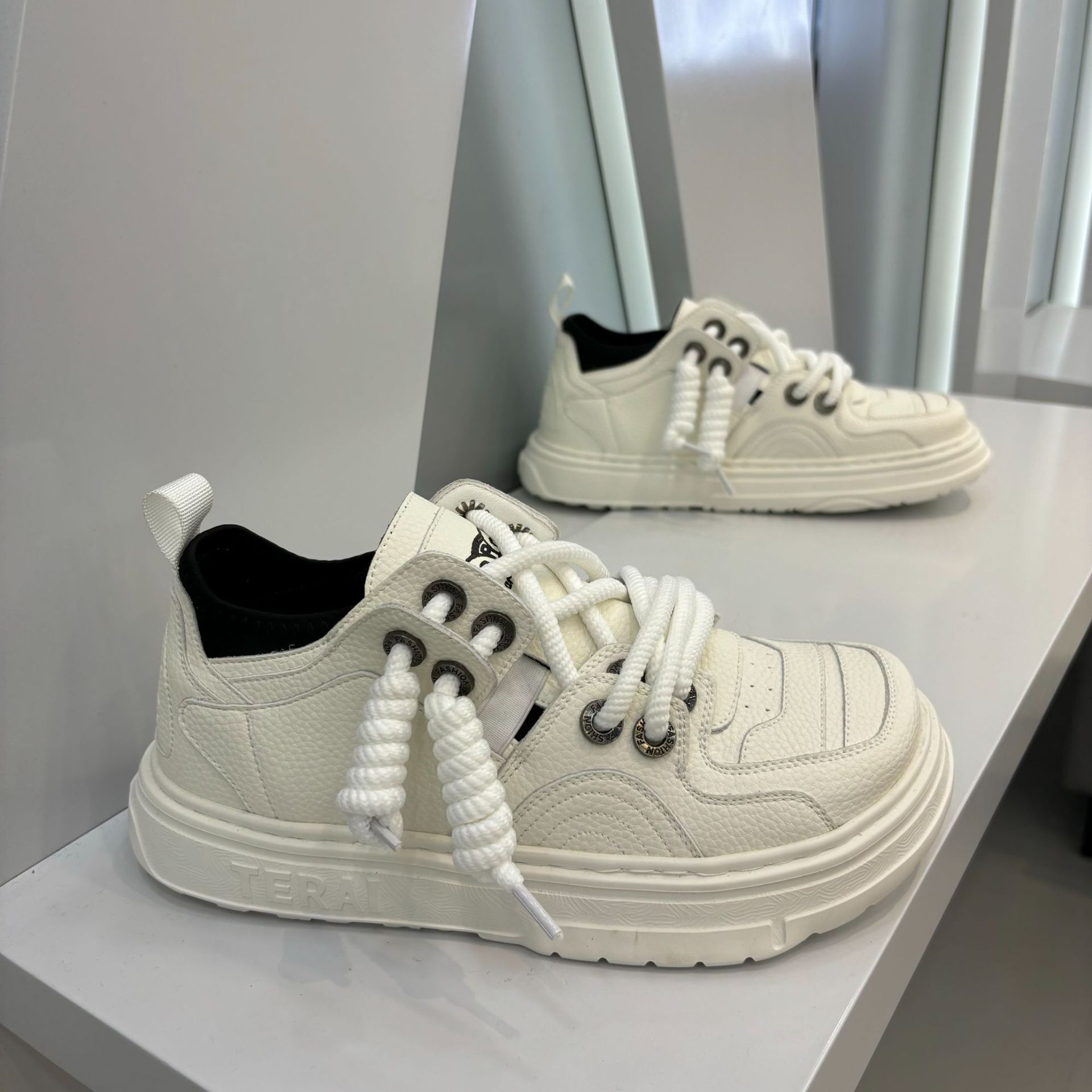 Ddmybear Big Men's Comfortable Breathable One Foot Casual Board Wide Footed Lazy Trendy Shoes, Square Toe Soft Sole, Ugly And Cute Shoes Chinese 