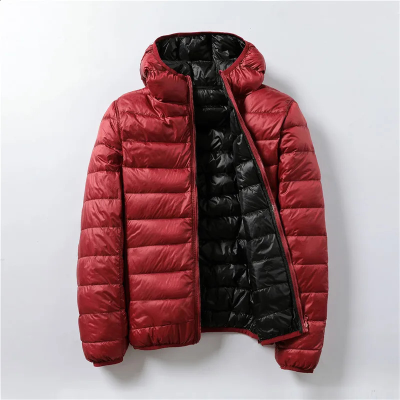 womens thin down jacket white duck down ultra light hooded jacket autumn and winter warm jacket portable jacket down jacket park 240913