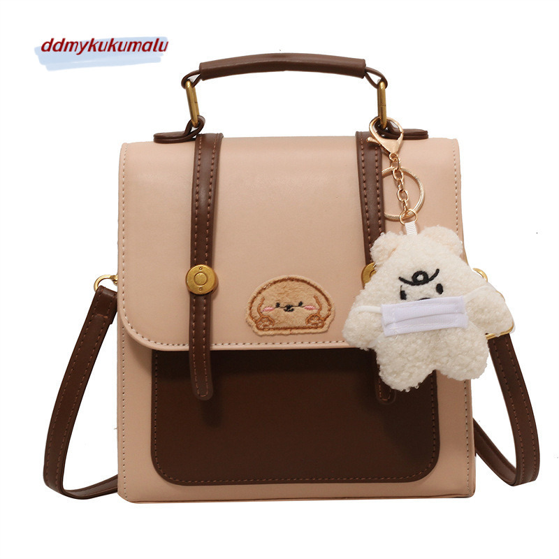 Cute texture women's backpack 2023 new trendy, casual, and versatile dog pattern portable small pendant bag H729#32 268f4