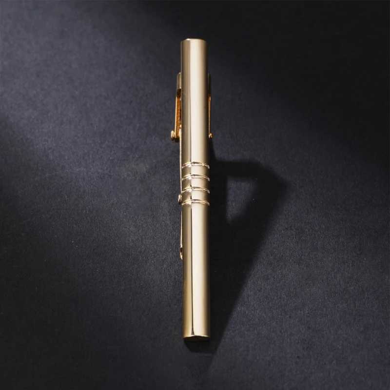 Mens regular tie clip mens wedding party business gold collar bar clip W240914