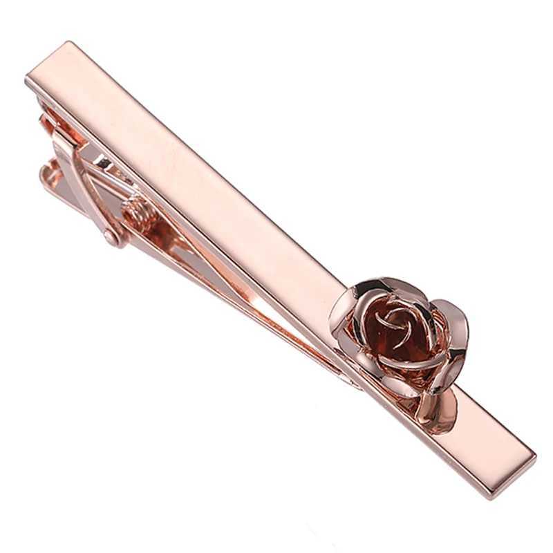 Classic mens and womens tie clip high-quality love rose anchor saxophone music clip business set accessories jewelry gift W240914