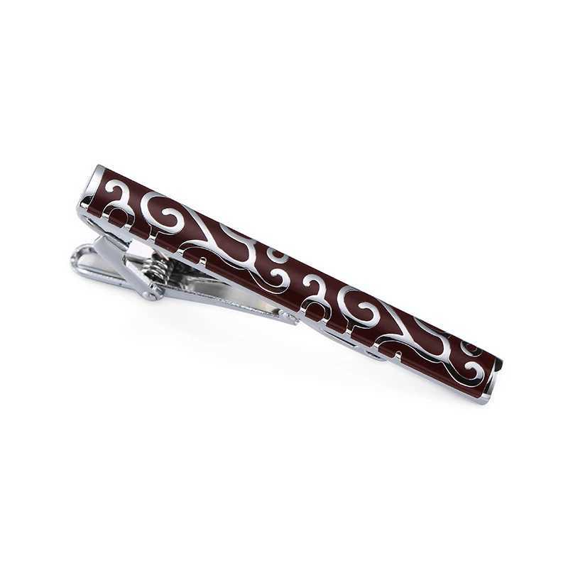 Copper Material Enamel Craftsmanship Lattan Pattern Tie Clip Fashion Mens Work Clothes Tie Clip Clothing Accessories W240914