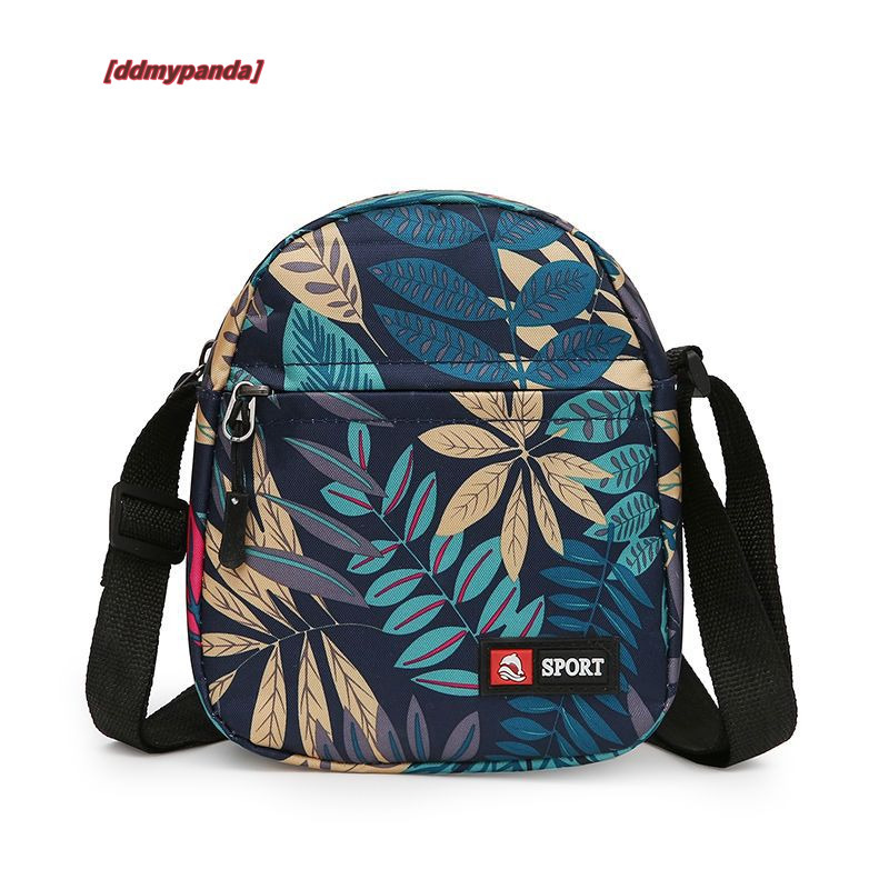One shoulder versatile mini casual Oxford women's mobile wallet, printed nylon cloth bag, crossbody bag #5 ddmypanda