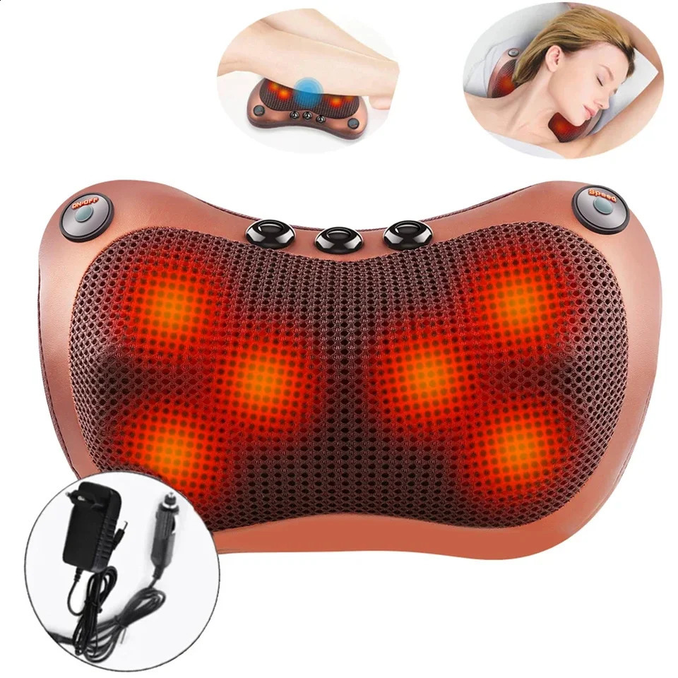 8-head electric back massager with deep tissue neck massager used for shoulder and foot body massage 240914