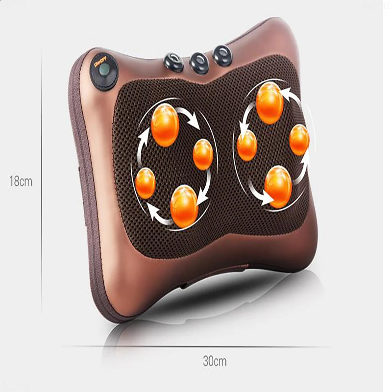 Cervical spine massager neck lumbar spine back multifunctional body massage pillow car massage pad used for learning 240919