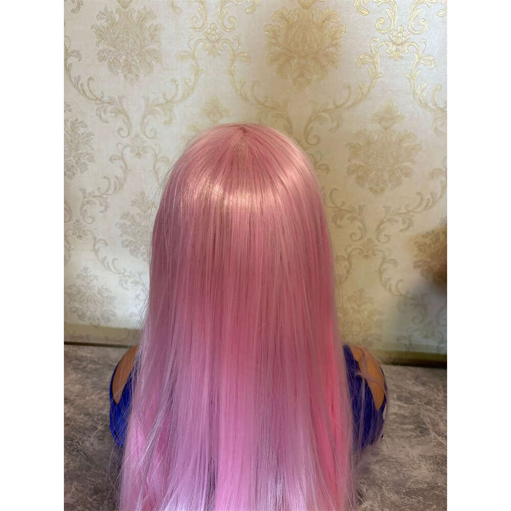 Pastel Pink HD Lace Front Wig Long Straight Synthetic Frontal Wigs For Women Natural Haire Hair Replacement Daily Cosplay
