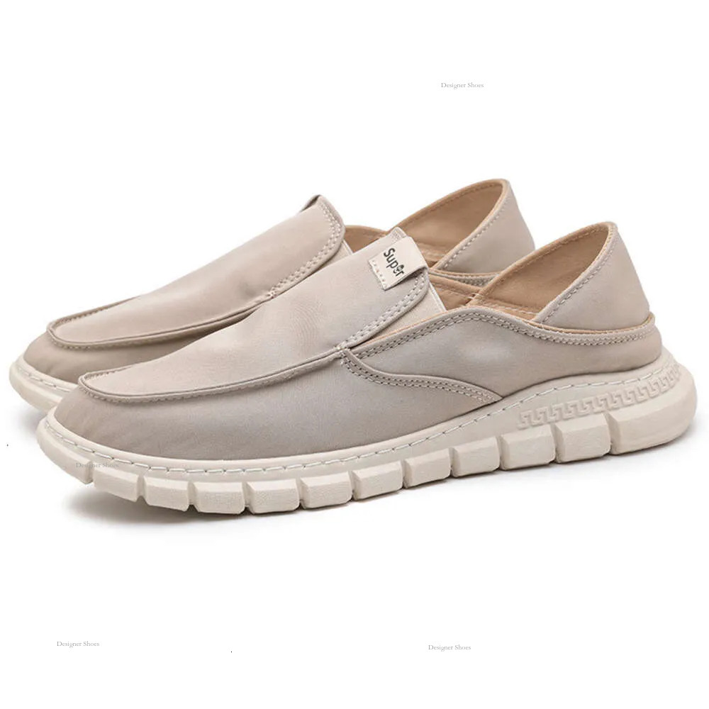Step Old Beijing On Ice Silk Breathable 2024 Spring Korean Version Versatile Fashion Comfortable Men's Cloth Shoes