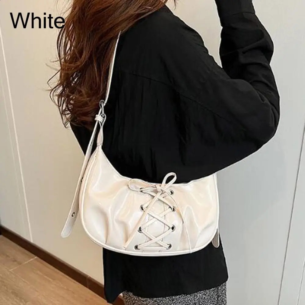 Creative gift zipper handbag Harajuku PU shoulder bag durable casual handbag 240912