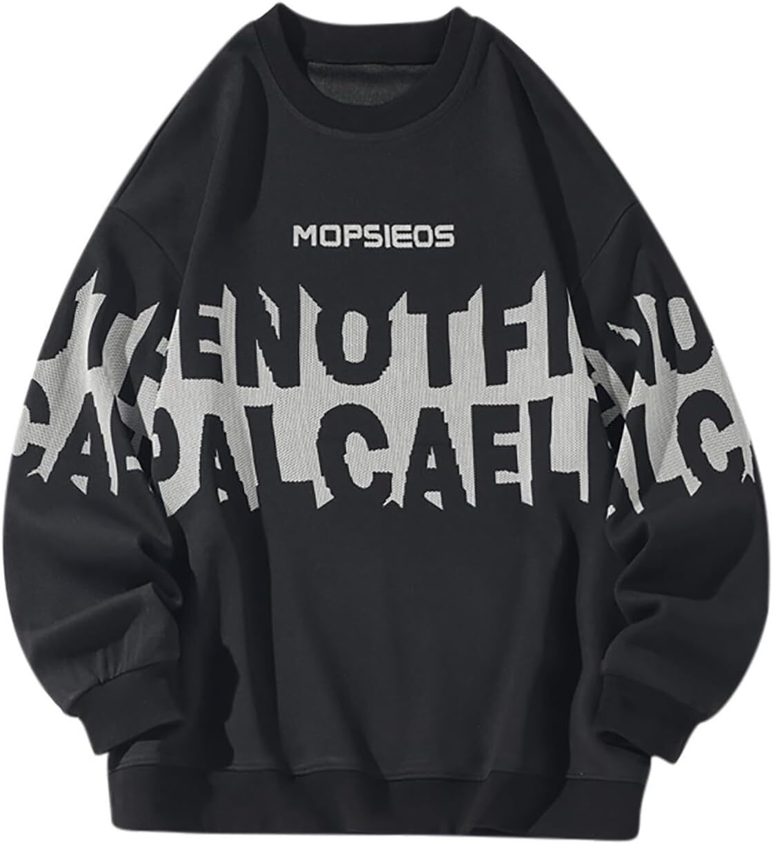 Long Sleeve Shirts for Men sweatshirt Trendy Sweatshirt Casual Letter Printing Tops Fall Winter Fashion Crew Neck T-Shirts d5