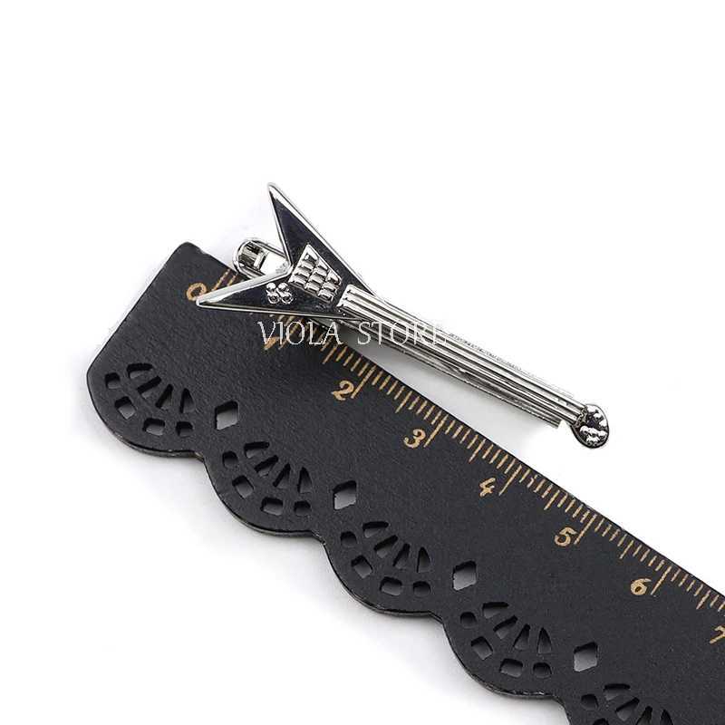 Sword bass umbrella pin saw axe wrench mens cool luxury clip stainless steel metal clip tie mens neck buckle gift accessories W240914