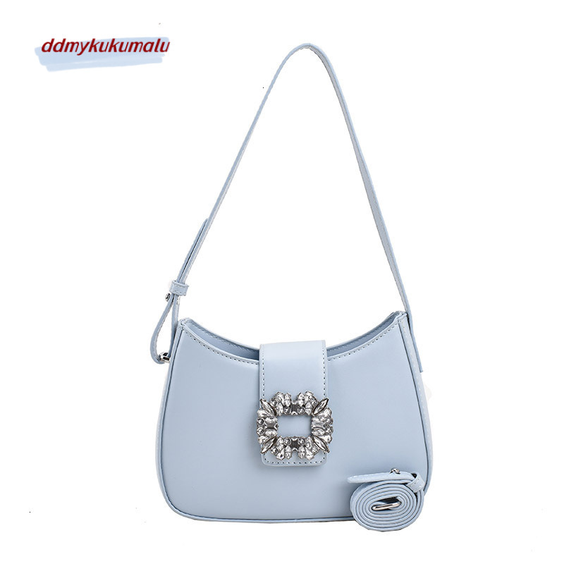 Underarm female internet celebrity, trendy bucket bag, summer new niche design, high-end single shoulder small square bag H7.22#31 kukumalu
