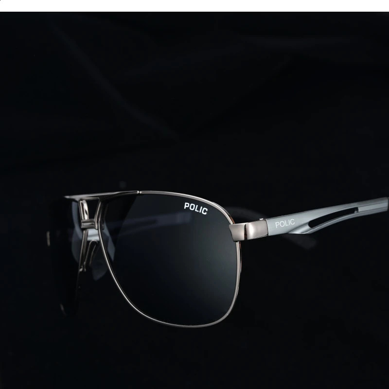 Policer Sunglasses for Men Polarized Sun Glasses Travel Eyewears Classic Pilot Goggle with UV 400 Protection 8521 240910