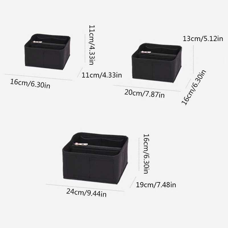 Felt Insert Bag Makeup Handbag Organizer Travel Inner Purse for Bucket Bag Portable Cosmetic Bags Storage Tote Z240914