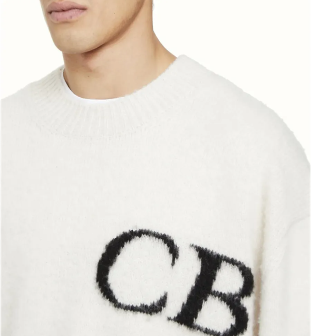 Men's Sweaters 23 CB Latter Knit Cole Jacquard Buxton Sweater Men Women Quality Loose Sweatshirts Clothing