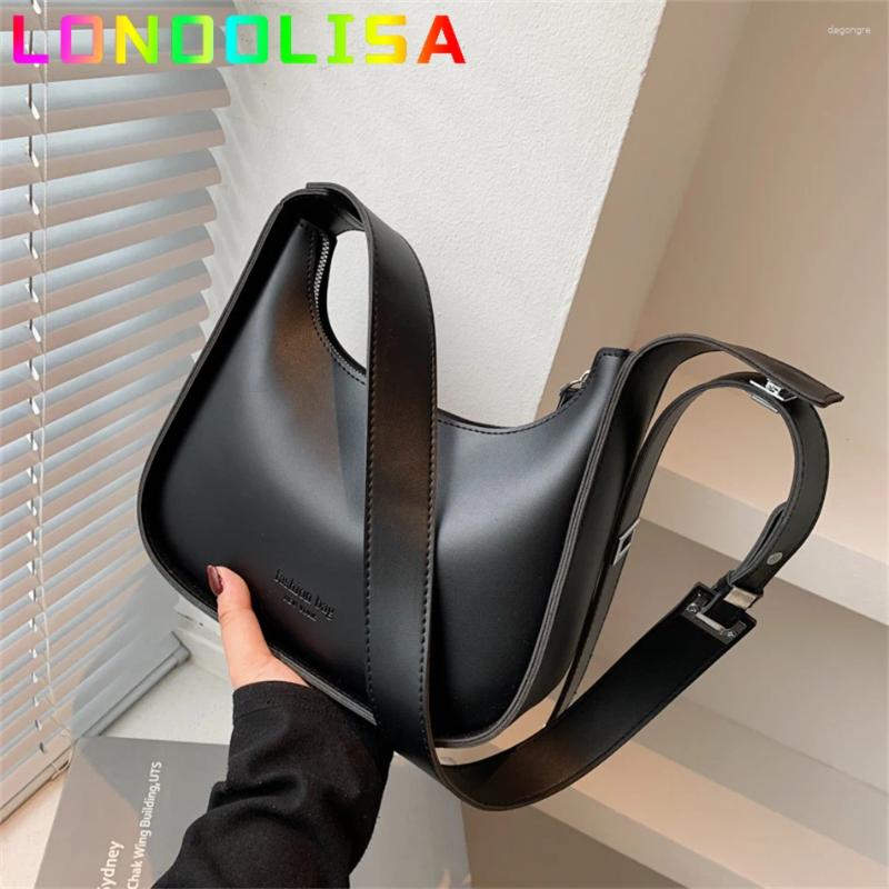 Shoulder Bags Small Designer Women's Black Bag Simple Retro Crossbody Pu Leather Female Handbags Pure Color Bucket Sac a7e5